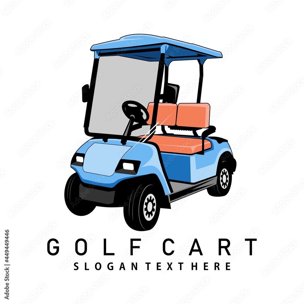 golf cart logo vector illustration	