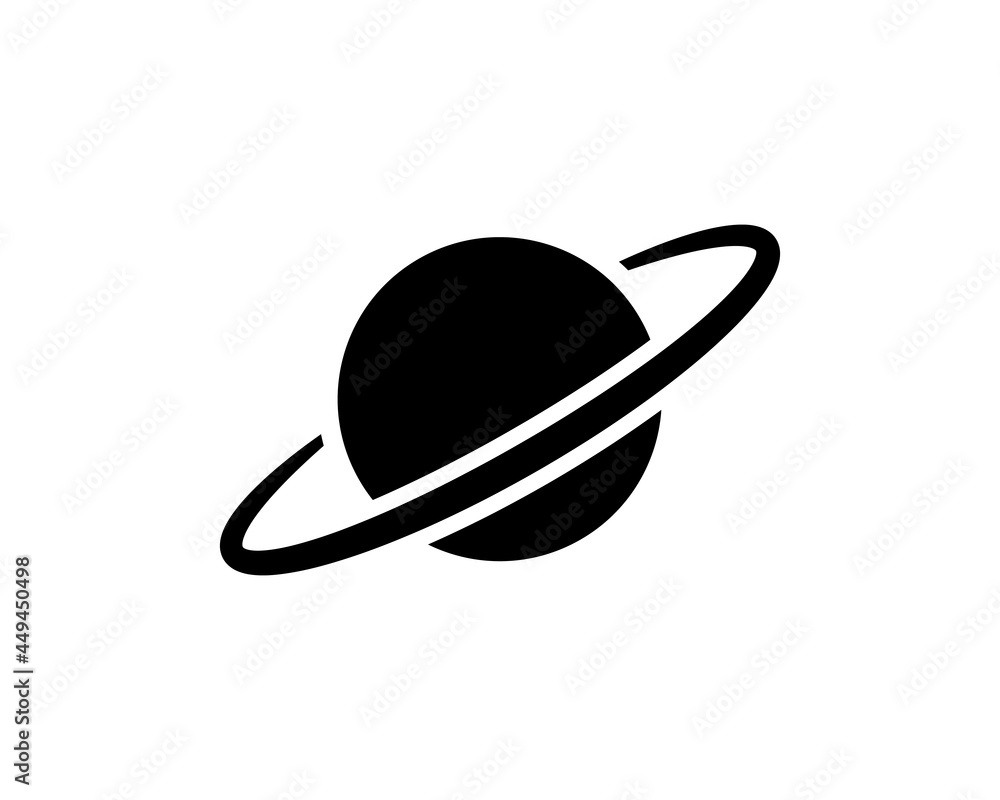 Planet with rign icon isolated on clean background. Planet with ring icon concept drawing icon in modern style. Vector illustration for your web mobile logo app UI design Planet with rign icon isolated on clean background. Planet with ring icon concept drawing icon in modern style. Vector illustration for your web mobile logo app UI design