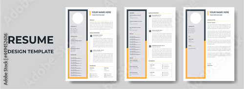 Clean Modern Resume and Cover Letter Layout Vector Template for Business Job Applications, Minimalist resume cv template, Resume design template, cv design, multipurpose resume design