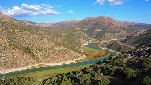 The Euphrates river is the longest and one of the most historically important rivers of Western Asia.  photo