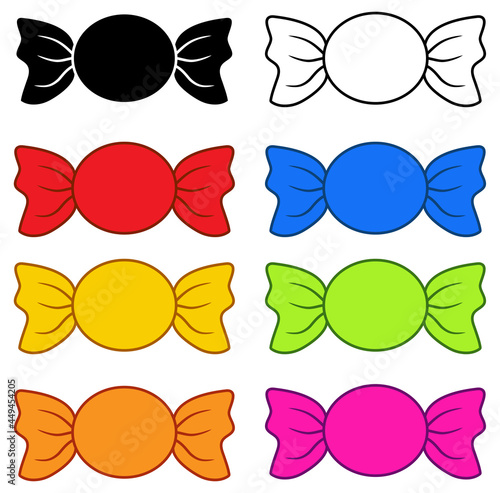 Wrapped Candy Clipart Set
