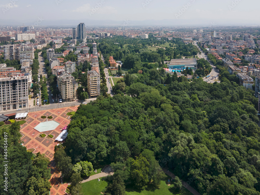 Aerial view of South Park in city of Sofia, Bulgaria Aerial view of South Park in city of Sofia, Bulgaria