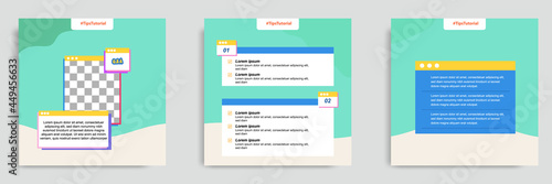 Social media faq, question, answer post banner layout template with geometric shape background and bubble message design element in green white color. Vector illustration