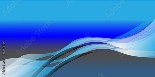 Wallpaper Mural Stylish blue wavy pattern design wave background Torontodigital.ca