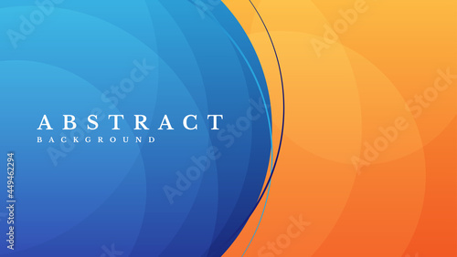abstract blue and orange background. vector illustration