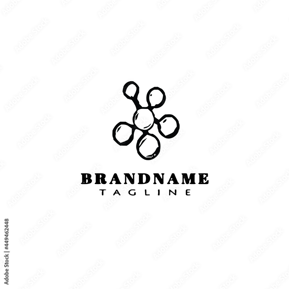 dynamic atom molecule science logo icon cartoon cute template vector illustration dynamic atom molecule science logo icon cartoon cute template vector illustration