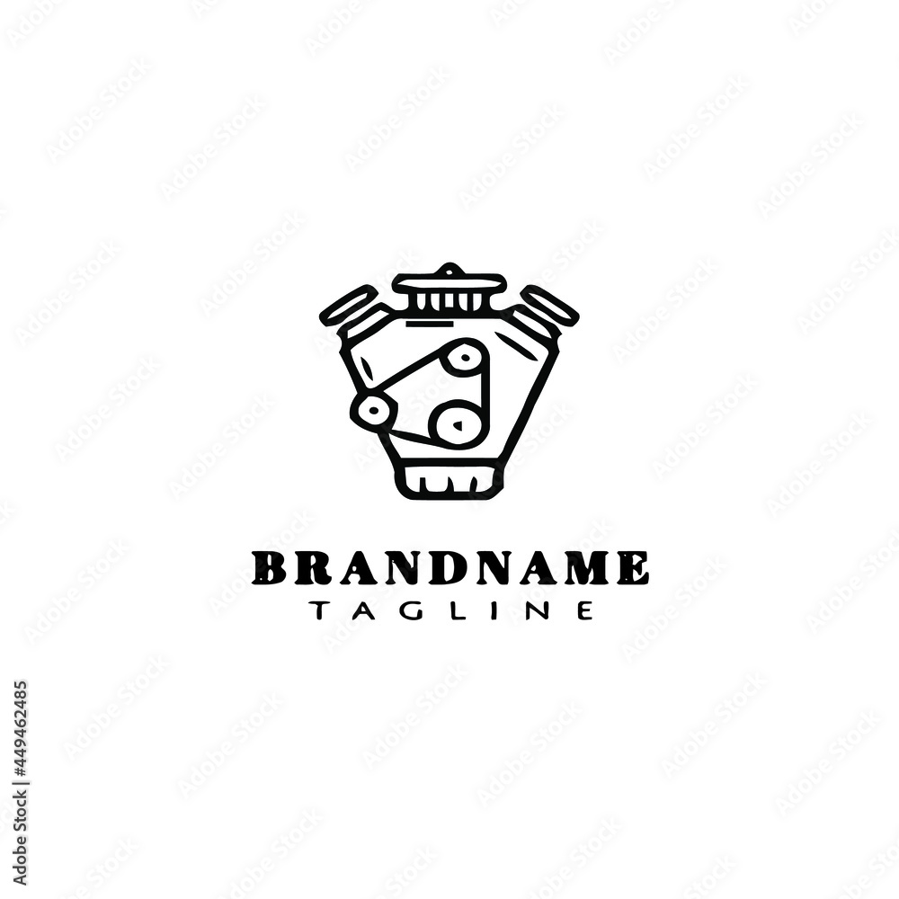 automotive parts logo icon cartoon template vector automotive parts logo icon cartoon template vector