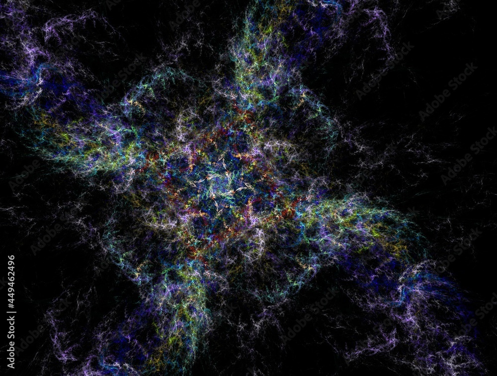 Fototapeta premium Imaginatory fractal background generated Image