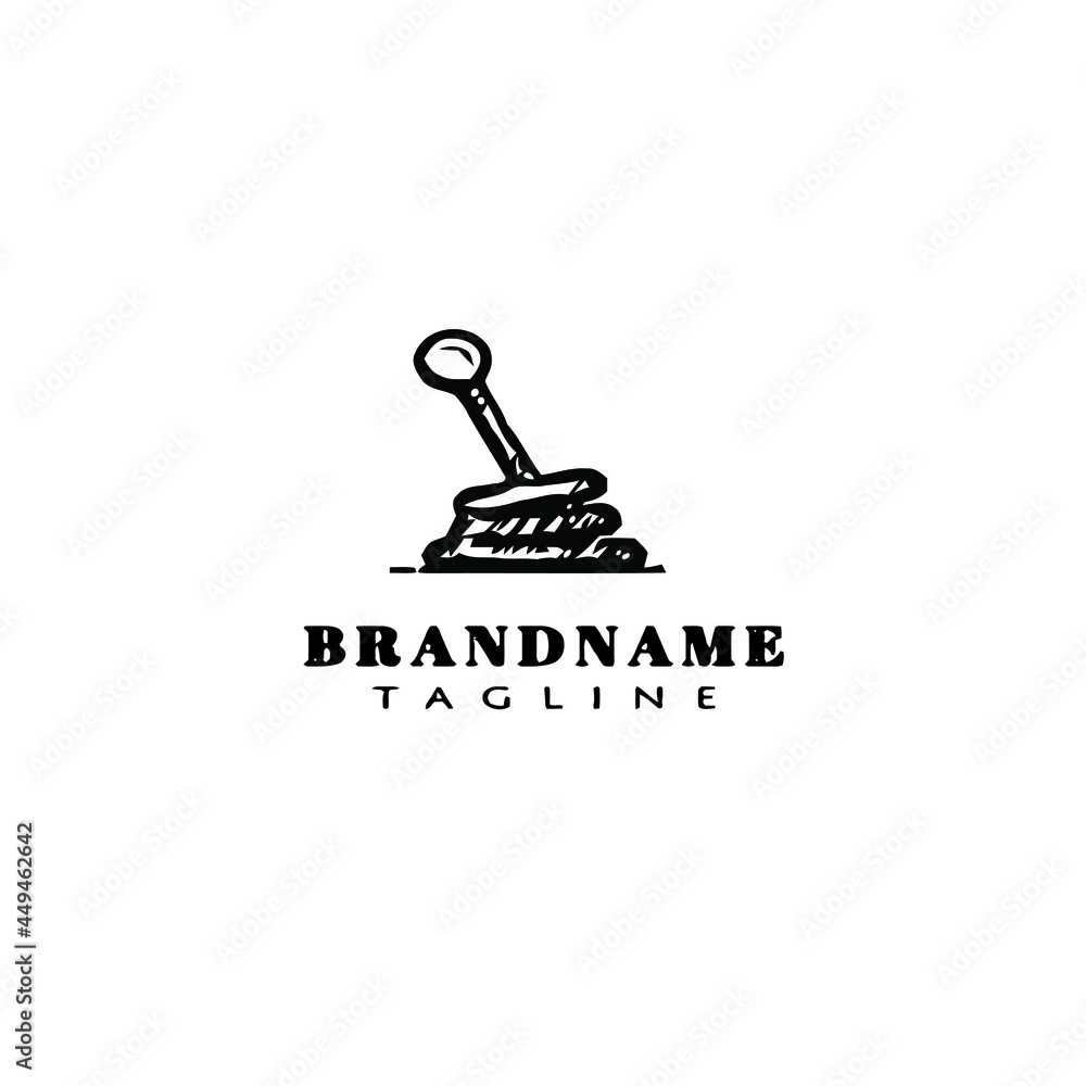 gear shift cartoon logo icon design vector vector illustration