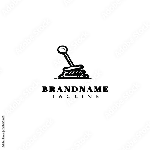 Obraz na płótnie gear shift cartoon logo icon design vector vector illustration w salonie