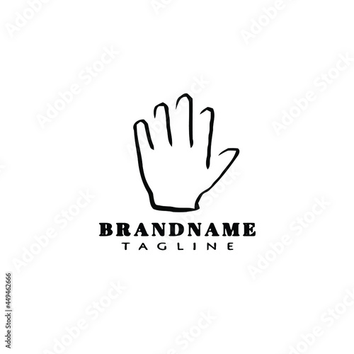 hand human design logo template icon vector © darul