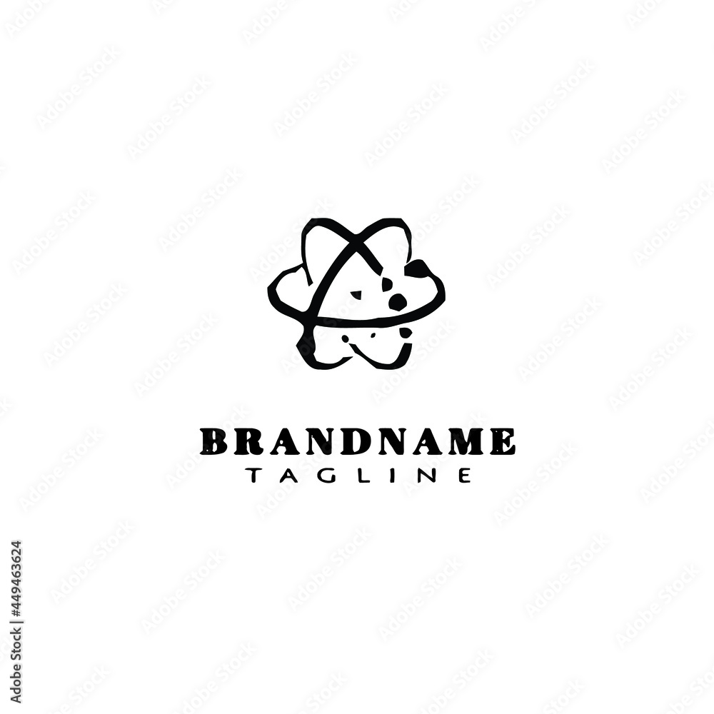 dynamic atom molecule science logo icon cartoon concept template vector illustration dynamic atom molecule science logo icon cartoon concept template vector illustration