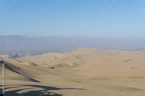 Ica is a city located about 270 km from Lima, the capital of Peru. Fifteen minutes from Ica you will find the Huacachina Desert.