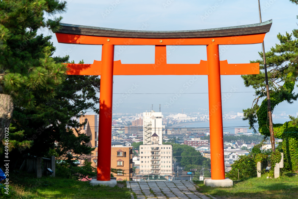 北海道函館市内を観光している風景 Scenery of sightseeing in Hakodate, Hokkaido.