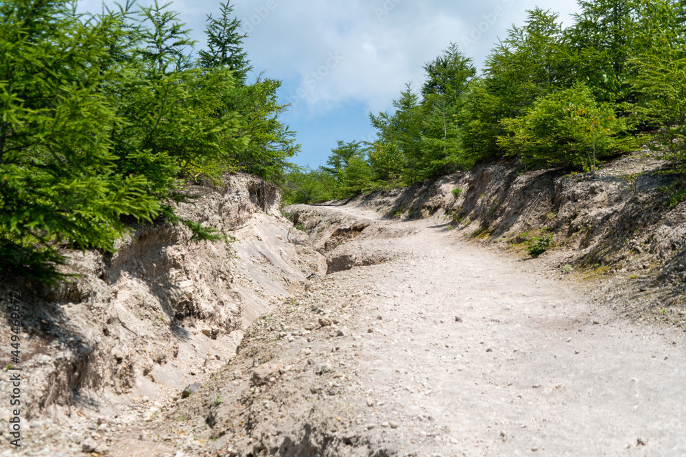 北海道森町、鹿部町、七飯町の北海道駒ヶ岳を登山する風景 Scenery of climbing Mt. Hokkaido-Komagatake in Morimachi, Shikabe-cho, and Nanae-cho, Hokkaido. 北海道森町、鹿部町、七飯町の北海道駒ヶ岳を登山する風景 Scenery of climbing Mt. Hokkaido-Komagatake in Morimachi, Shikabe-cho, and Nanae-cho, Hokkaido.
