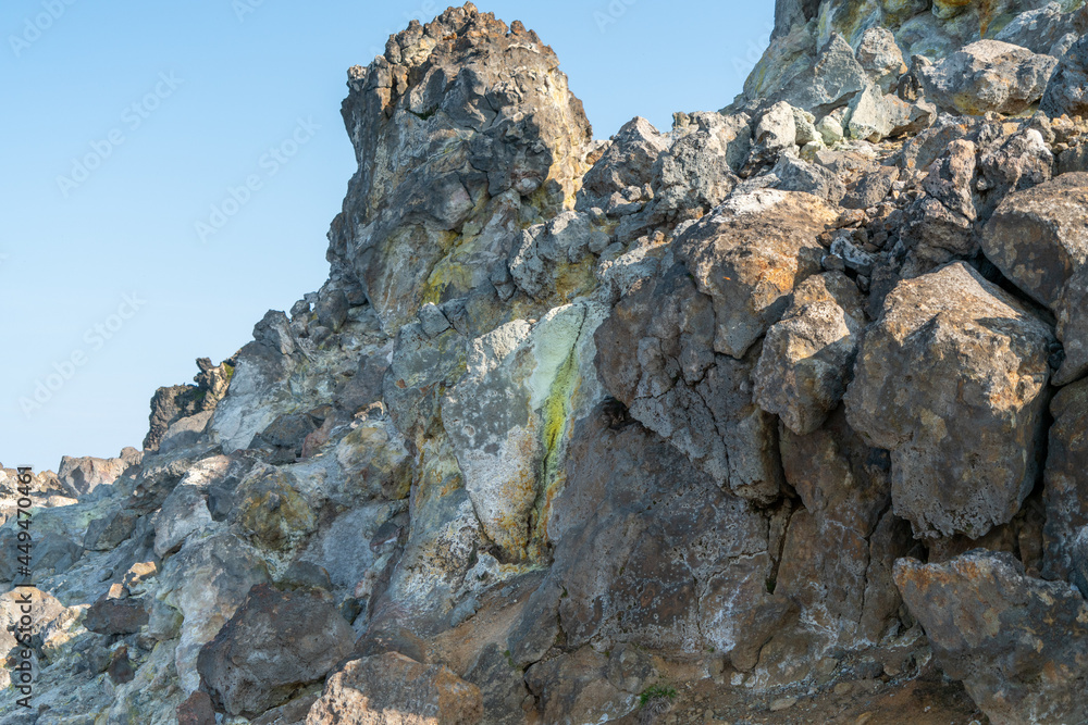 北海道函館市の恵山を登山する風景 Scenery of climbing Mt. E in Hakodate, Hokkaido. 北海道函館市の恵山を登山する風景 Scenery of climbing Mt. E in Hakodate, Hokkaido.