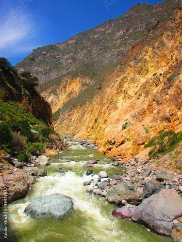 Montañas y naturaleza en el Cañón del Colca, Arequipa, Perú. fotografía de naturaleza