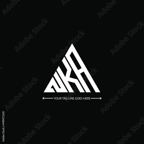 NKA letter logo creative design. NKA unique design photo