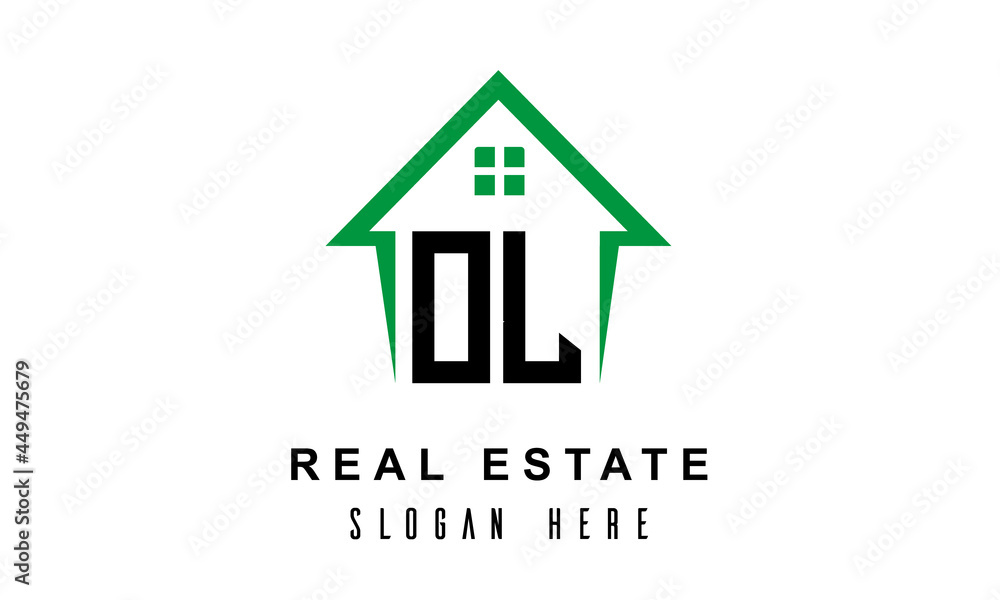 OL real estate logo vector
