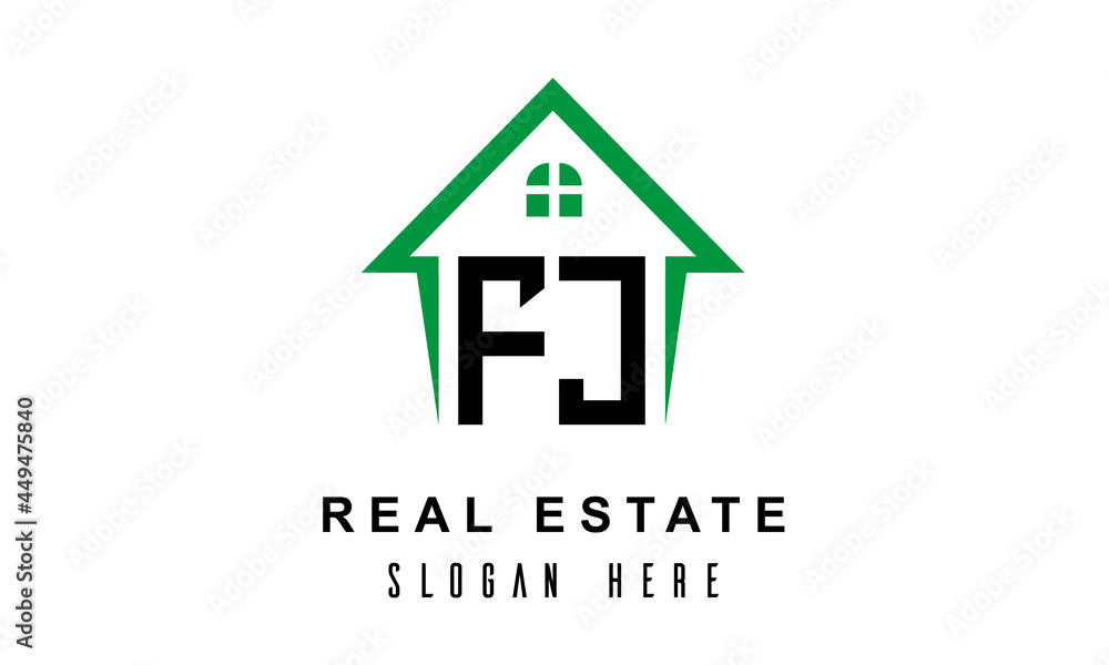 FJ real estate logo vector FJ real estate logo vector