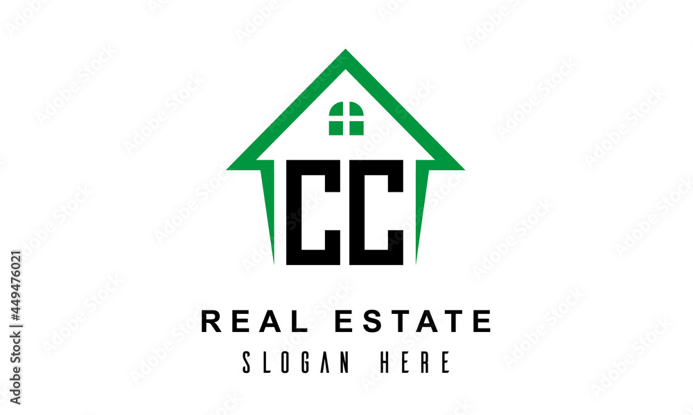 CC real estate logo vector CC real estate logo vector