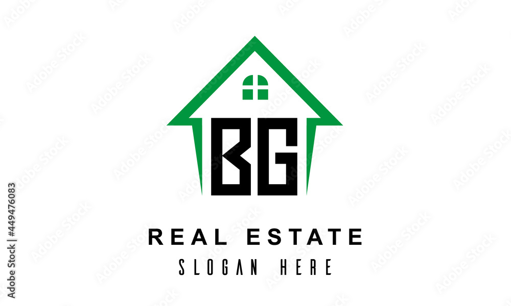 BG real estate logo vector BG real estate logo vector