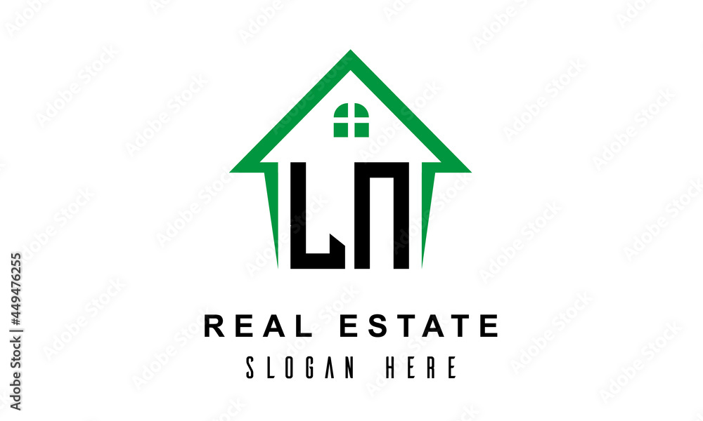 LN real estate logo vector LN real estate logo vector
