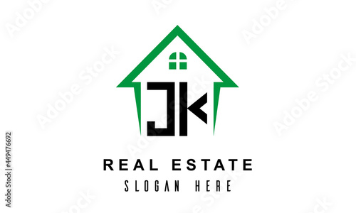JK real estate logo vector