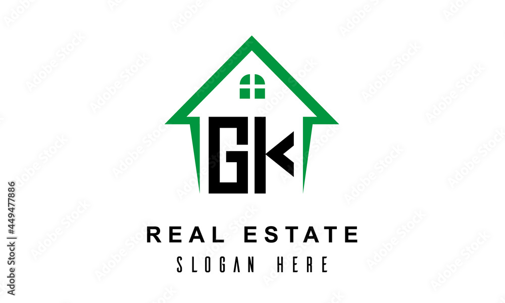 GK real estate logo vector GK real estate logo vector