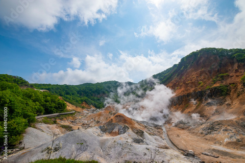 Jigokudani hell valley  Hokkaido  Japan