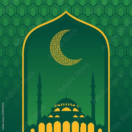 Islamic Template complete with pattern and ornament.