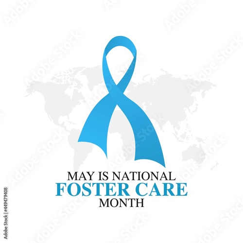 national foster care month vector illustration