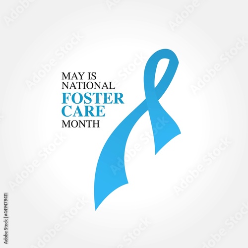 national foster care month vector illustration