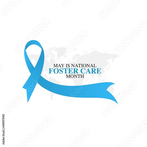 national foster care month vector illustration