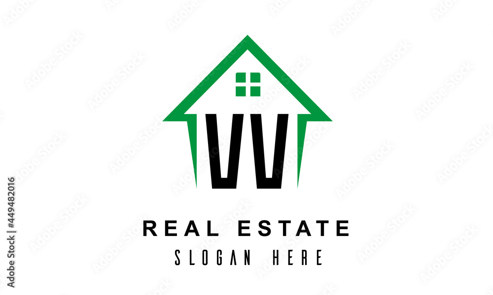 VV real estate logo vector VV real estate logo vector