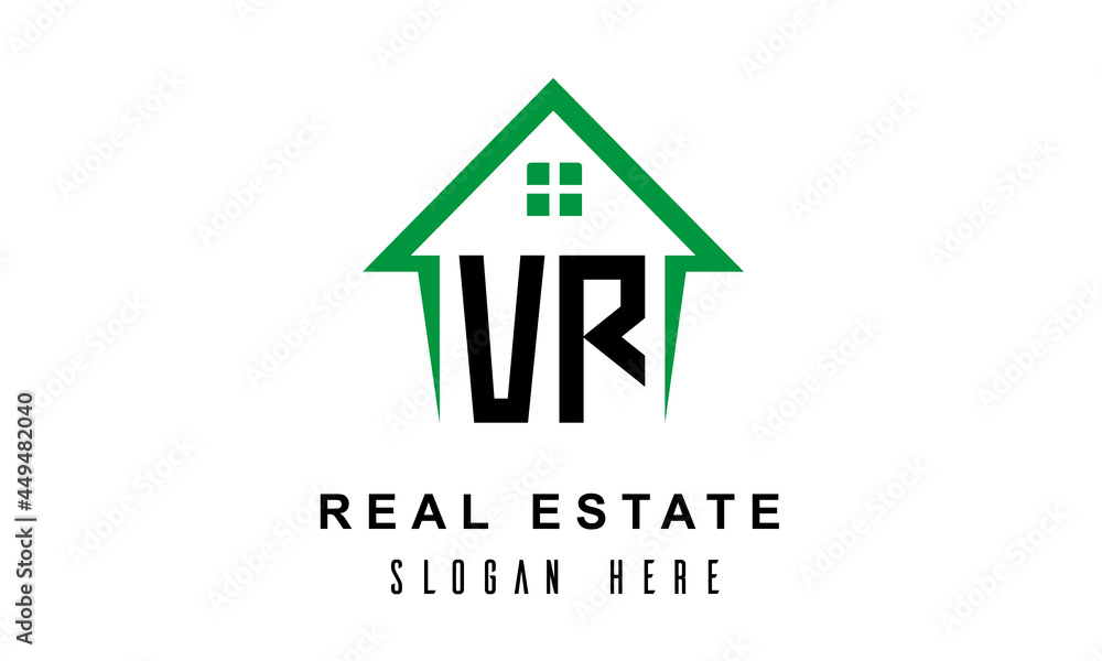 VR real estate logo vector VR real estate logo vector