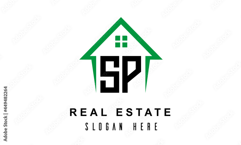 Fototapeta premium SP real estate logo vector