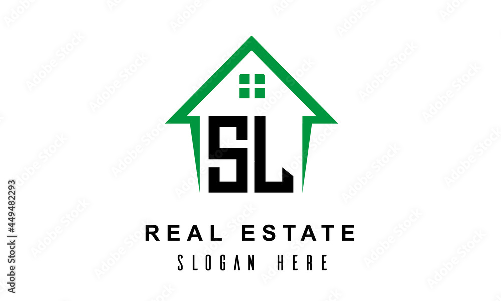 SL real estate logo vector SL real estate logo vector