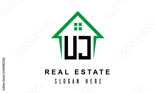 UJ real estate logo vector