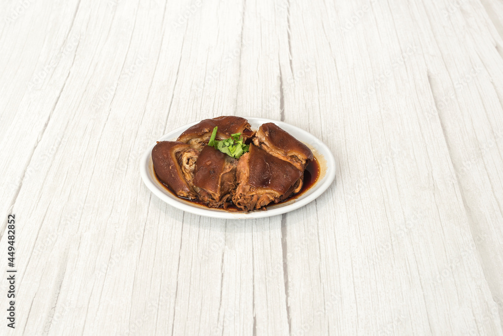 Fototapeta premium Famous Bak Kut Teh Asian Singapore food on table