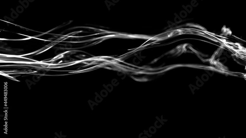 Macro shot of tech fabric. An abstract canvas sways in the wind. Modern fabric. Natural movement of the fabric under the influence of the wind.