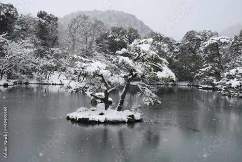 Kinkakuji snow photo