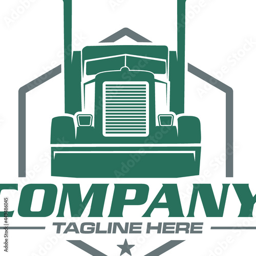 semi trailer truck logo