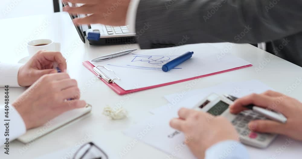 businessman angry to office workers businessman angry to office workers