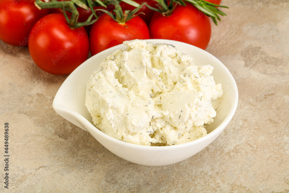 Soft cream cheese with herbs Soft cream cheese with herbs