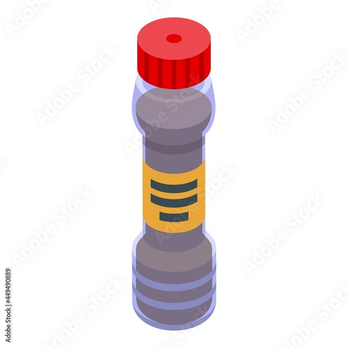 Cook soy bottle icon isometric vector. Sushi sauce. Asian condiment