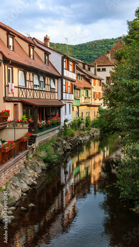 View of the Kaysersberg village in Alsace during the summer