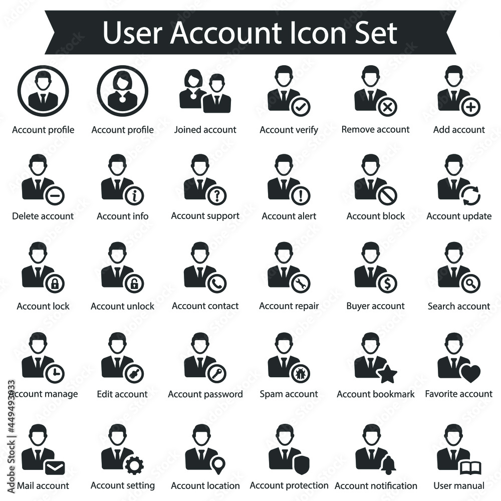 User Account Icon Set User Account Icon Set