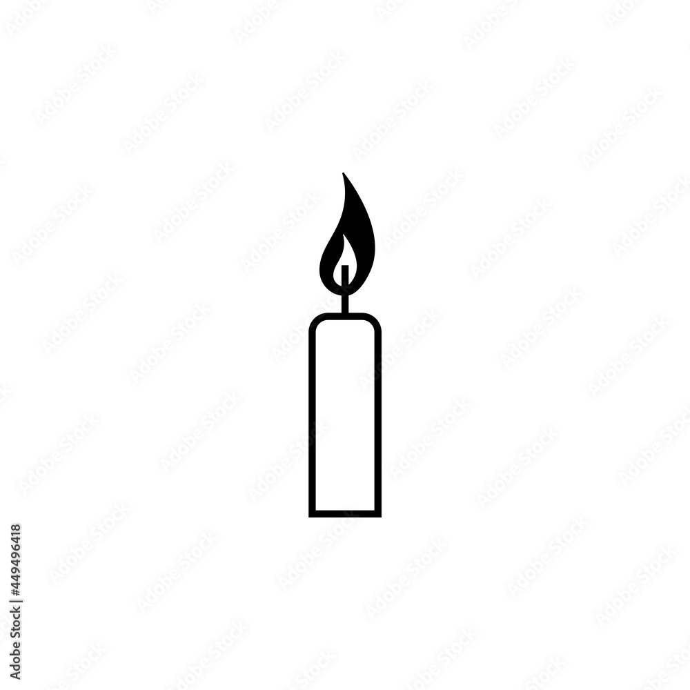 candle icon, flame vector, fire illustration candle icon, flame vector, fire illustration