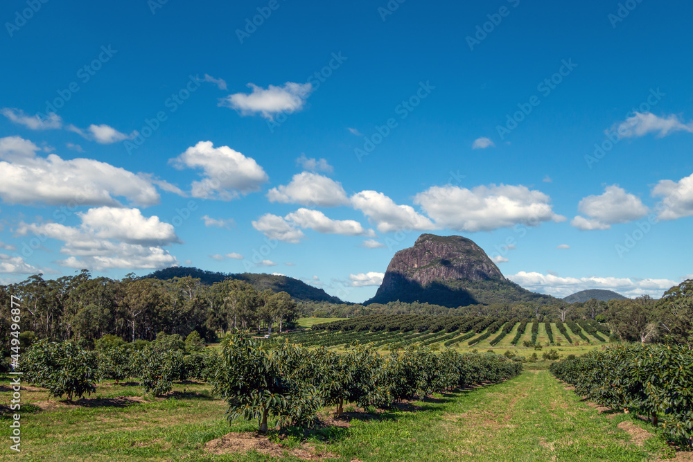 landscape with mountains and sky